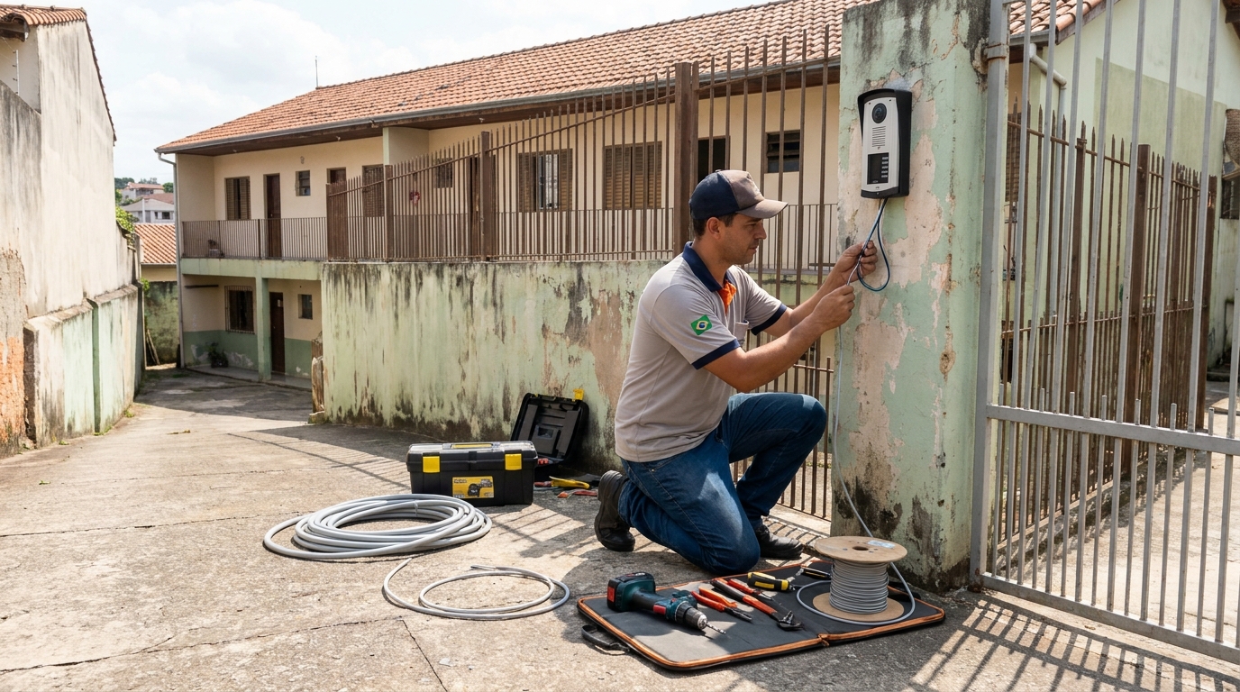 Instalação de porteiro eletrônico em Cotia‑SP