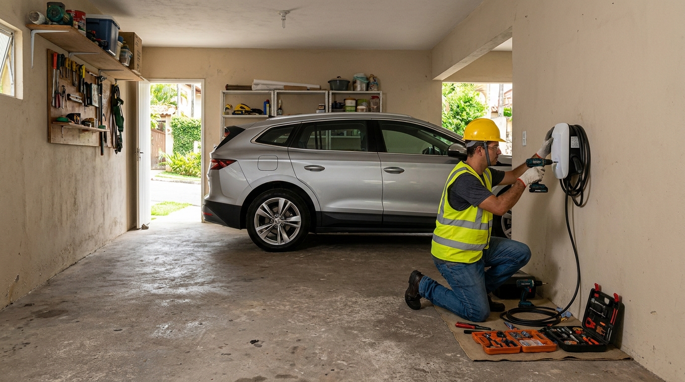 Instalação em garagem ou condomínio em Cotia‑SP
